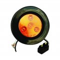 Fortpro 2-1 2 Amber Round Clearance Marker Led Light With 4 Leds And Lens F235169 