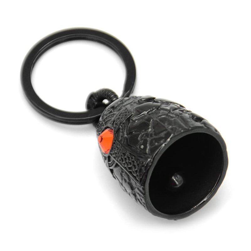 Cigamate Motorcycle Bells For Bikers Guardian Angel Celtic Cross Keychain With Key Ring Biker Riding Accessory Bell Luck All