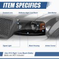 Factory Style Headlights Assembly Compatible With Ford F150 Lincoln Mark Lt 2004-2008 Driver And Passenger Side Black Housing