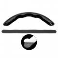 X Autohaux Pair 38cm 15 Steering Wheel Cover With Two Section Carbon Fiber Pattern Universal Car Anti Slip Black