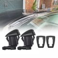 Secosautoparts 2pcs Front Windshield Washer Nozzles Wiper Spray Kit Fit For Chevrolet Malibu 2005-2013 Pontiac G6 2005-2010
