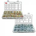 2 Assortments Inch Metric Grade 8 10 9 Hex Nuts Sae Flat Split Lock Washers 702pcs