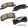 D1731 Front Disc Brake Pad Set For Mitsubishi Mirage 2014 2024 And G4 2017 Ceramic Pads With Hardware 