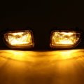 Hecasa Pair Fog Lights Compatible With 1991-1995 Toyota Mr2 Halogen Bulbs Yellow Glass Lamps Drl Daytime Running Light Yellow