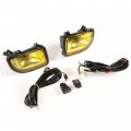 Hecasa Pair Fog Lights Compatible With 1991-1995 Toyota Mr2 Halogen Bulbs Yellow Glass Lamps Drl Daytime Running Light Yellow
