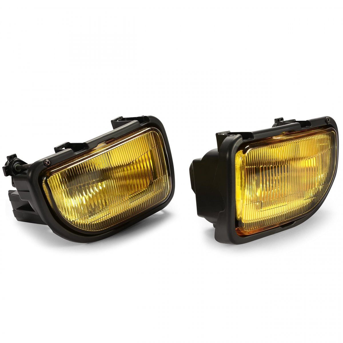 Hecasa Pair Fog Lights For 1991-1995 Toyota Mr2 With Halogen Bulbs Yellow Glass Lamps Drl Daytime Running Light Yellow Lens