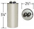 Ge Genteq Round Capacitor 35 Uf Mfd 440 Volt Z97f5205 97f5205