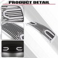 Hecasa Grille W Replacement Shell Packaged Compatible With 2009-2012 Dodge Ram 1500 Models Lights Included Chrome