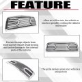 Hecasa Grille W Replacement Shell Packaged Compatible With 2009-2012 Dodge Ram 1500 Models Lights Included Chrome