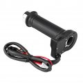Qiilu Universal Motorcycle Hand Grips 1 Pair 22mm 7 8 Plastic Anti-slip Electric Hot Heated Warm Handlebar