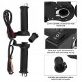 Qiilu Universal Motorcycle Hand Grips 1 Pair 22mm 7 8 Plastic Anti-slip Electric Hot Heated Warm Handlebar