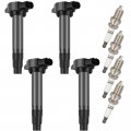 Ocpty 4 Ignition Coils With Iridium Spark Plugs Fits Uf-559 Uf-589 For Mitsubishi Outlander V6 3 0l Es Ls Xls Sport Utility