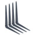 Shelf Brackets 10 X 12 Inch 4pcs Iron Metal Floating Wall Corner Angle Shelving Bracket For Hanging Shelves Wood Boards Dark 