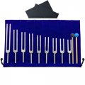 9 Tuning Fork Set Scientific Sound Therapy Tool With Silicone Hammer And Storage Bag For Stress Relief Releasing Negative
