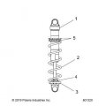 Timbersled Polaris Shock-ifp Aro Genuine Oem Part Qty 1