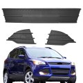 Front Grille Lower Center And Side Matte Black 3 Pcs Replacement For Escape 2013-2016 Cj5z17k945aa Cj5z17e811aa Cj5z17e810aa 