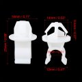 X Autohaux 10pcs Car Hood Prop Rod Clip Retainer For Honda Accord Fit Crv Civic City