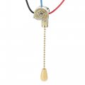 Uxcell 3 Way Fan Light Switch With Brass Pull Chain Wood Knob Pack Of 1 Set
