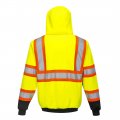 Portwest Ub316 Kansas Zipped Multi-purpose Reflective Hoodie Yellow Black 4x-large 