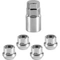 4 1 2 Chrome Open Acorn Locking Lug Nuts Wheel Locks Socket Key 