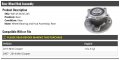Rear Wheel Bearing And Hub Assembly Compatible With 2007-2015 Mini Cooper 1 6l 4-cylinder