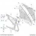 Polaris Rzr Bumper-door Frame Genuine Part Qty 1