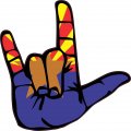 Stickertalk Arizona I Love You Hand Sticker 5 Inches By 