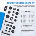 Omt Brake Caliper Wind Back Tool Kit 24pc Compression Set With Thrust Bolt Assemblies Retaining Plates Hangers 18 Disc Adapters