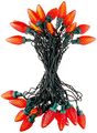 Noma Inmliten-import 47660-88a 25 Count Faceted Red C9 Led Light Set Green Wire 