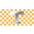 Craftique Tennessee Volunteers Checkerboard Laser Cut License Plate Mirror T 