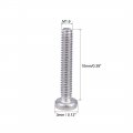 Uxcell M1 6x10mm Machine Screws Pan Phillips Cross Head Screw 304 Stainless Steel Fasteners Bolts 50pcs