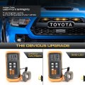 Amber Led Grille Lights For 2016 2017 2018 2019 2020 2021 2022 2023 Toyota Tacoma Trd Pro And Trail Edition Chrome Marker