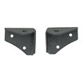 Hinge Led Light Mount Windshield Corner Relocate Mounting Brackets Kit 1 Pair Black For 07-18 Wrangler Jk Alloy Steel 