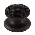 Vicenza Designs K1149 San Michele Black Onyx Stone Insert Knob Small Oil-rubbed Bronze 