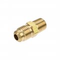 Uxcell Brass Pipe Fitting 1 4 Sae Flare To 8npt Male Thread Tubing Adapter Hose Connector For Air Conditioner Refrigeration