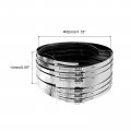 Uxcell Flexible Pipe Coupling 30mm Connector With Stainless Steel Hose Clamps Repair Clamp For Plastic And Metal Pipes