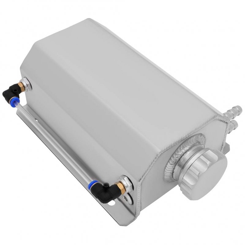 67 Oz Polished Stainless Steel Radiator Overflow Tank Catch Can