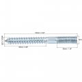 Uxcell M10x30mm Hanger Bolts Double Head Dowel Screw For Wood Furniture 5pcs