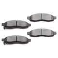 Front Disc Brake Pad Set D1015 Semi Metal 4pcs For Nissan Armada 2005 2006 Titan 2004 2007 Pathfinder And Infiniti Qx56 