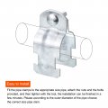 Uxcell 1-3 8 Emt Strut Clamps Steel For Rigid Conduit And Pipe 4pcs Universal With Bolt Nut