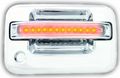 Ipcw Fla04cf Chrome With Amber Led And Clear Lens Front Door Handle Key Hole On Left Pair 