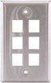 Hubbell Plate Wall Ss 1-g 6port 