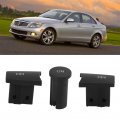 Aramox 3pcs Volume Knob Radio Adjust Control Button Replacement Fit For Benz C Class Glk Matte