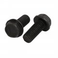 Uxcell 8pcs M7x16mm 8 Grade Hex Head Flange Left Hand Thread Bolt For Cutting Machine