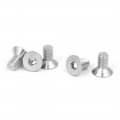 Uxcell M6x12mm 316 Stainless Steel Countersunk Flat Head Hex Socket Cap Screw Bolt 5pcs