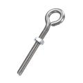 Eye Bolts M10 X 87mm 304 Stainless Steel Threadedbolt Silver Eye Hooks With Nut For Hanging Or Securing Cables 