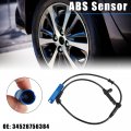 X Autohaux 2pcs Front Left Right Car Abs Sensor Wheel Speed 34526756384 5s11087 Su12540 For Mini Cooper 1 6l 2002-2008
