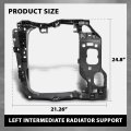 Front Left Side Intermediate Radiator Support Assembly W Bracket For Porsche Macan 2015-2018 95b805295 Direct Oe Replacement