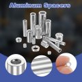 16pcs Aluminum Spacer 1 8 Id X 7 32 Od 16 Length 3 1x5 5x5mm Screw Standoff Bushing Plain Finish Unthreaded Round Metal For M3