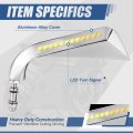 Motocycle Side Mirrors Rear View Rotary Adjustment With Led Turn Signal Handlebar Mount Universal For Motorbike Dirt Street